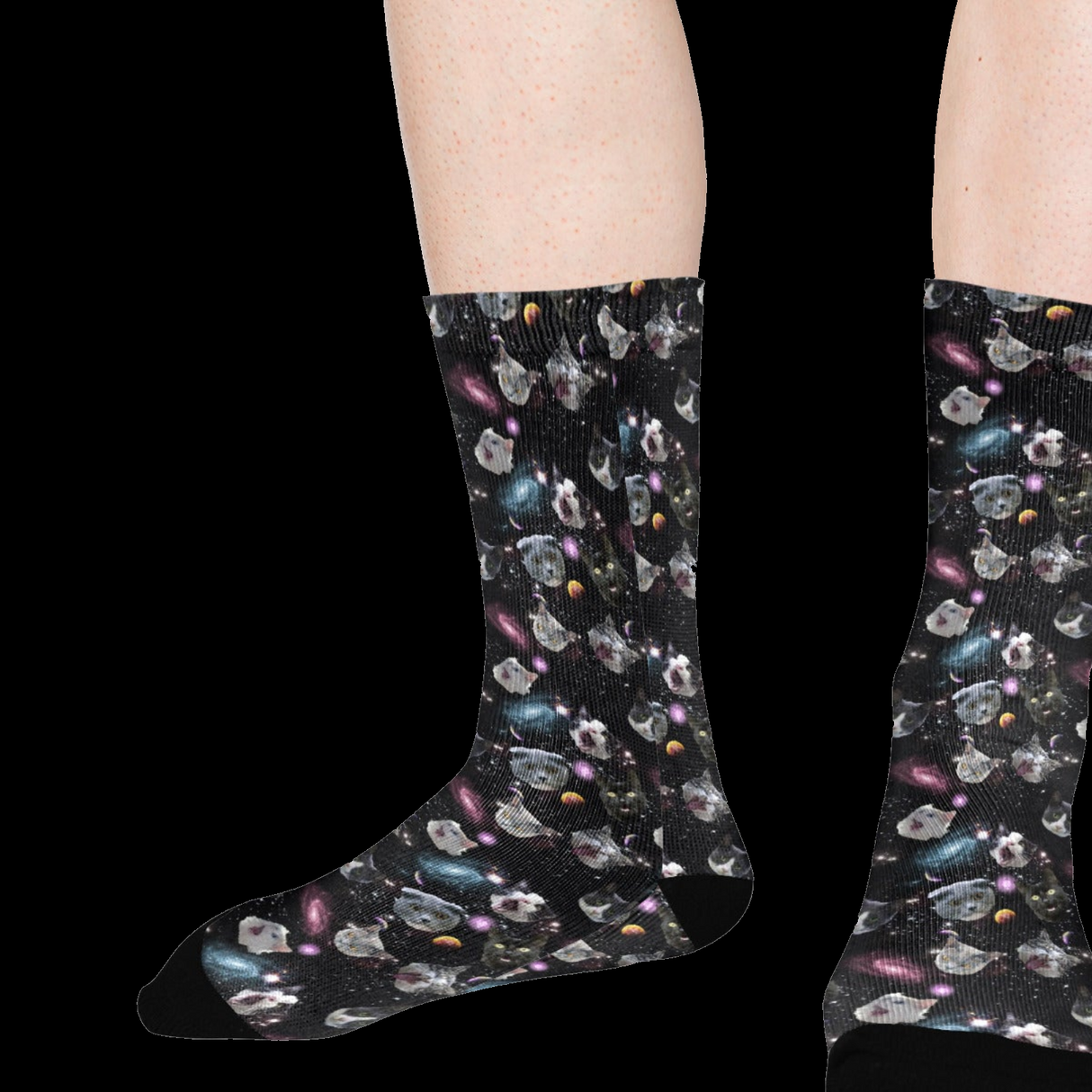 Space Cat Socks
