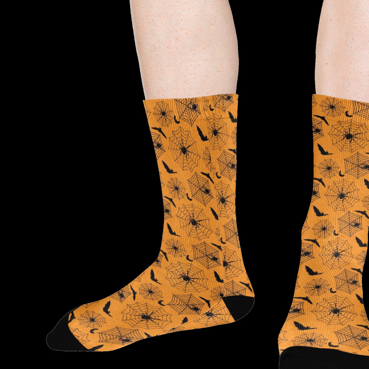 Bat Spider Halloween Socks