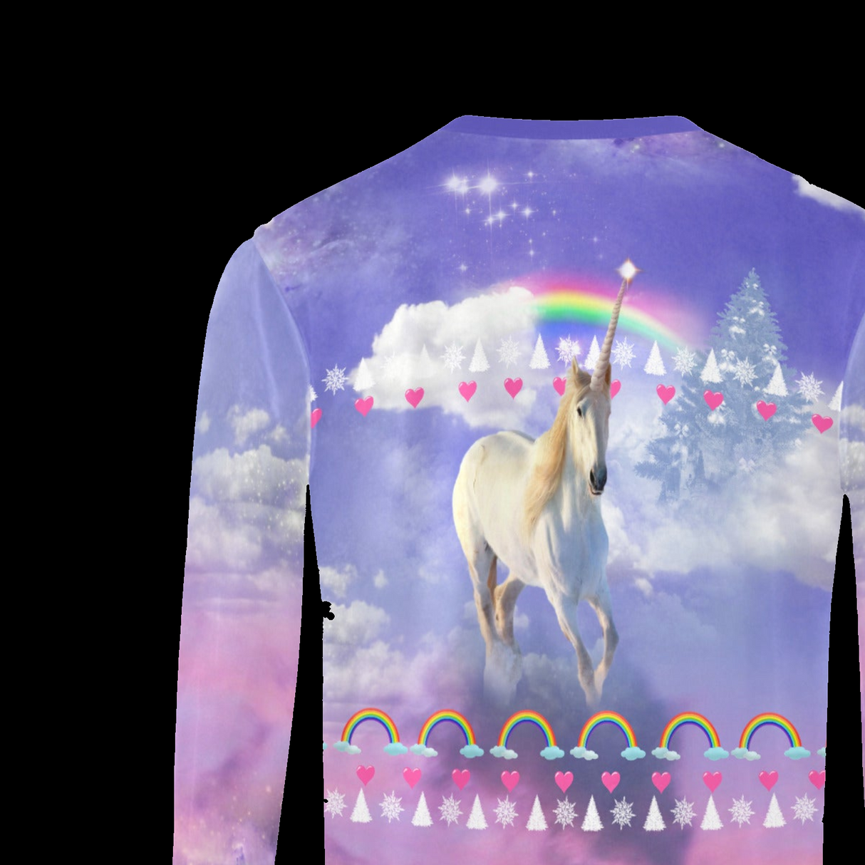 Rainbow Unicorn Ugly Christmas Sweater - Funny Holiday Gift