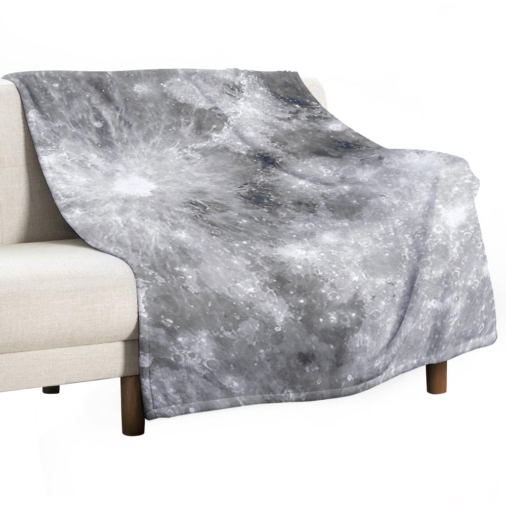 Moon Surface Throw Blanket