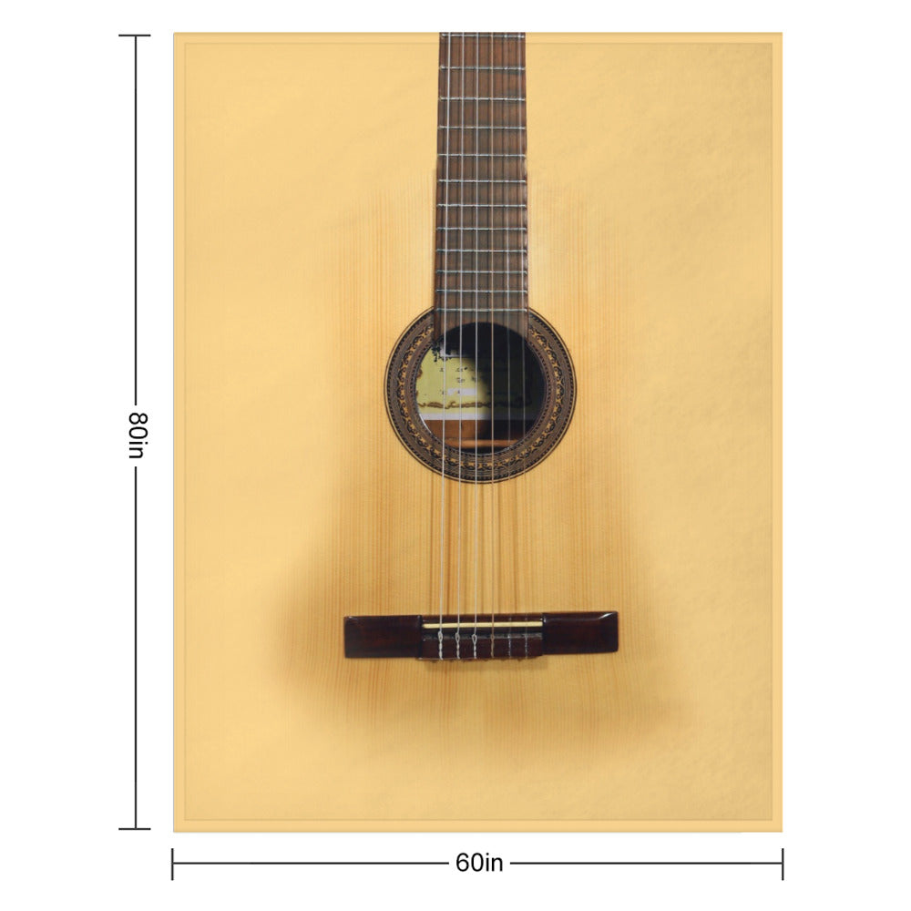 Acoustic Guitar Throw Blanket