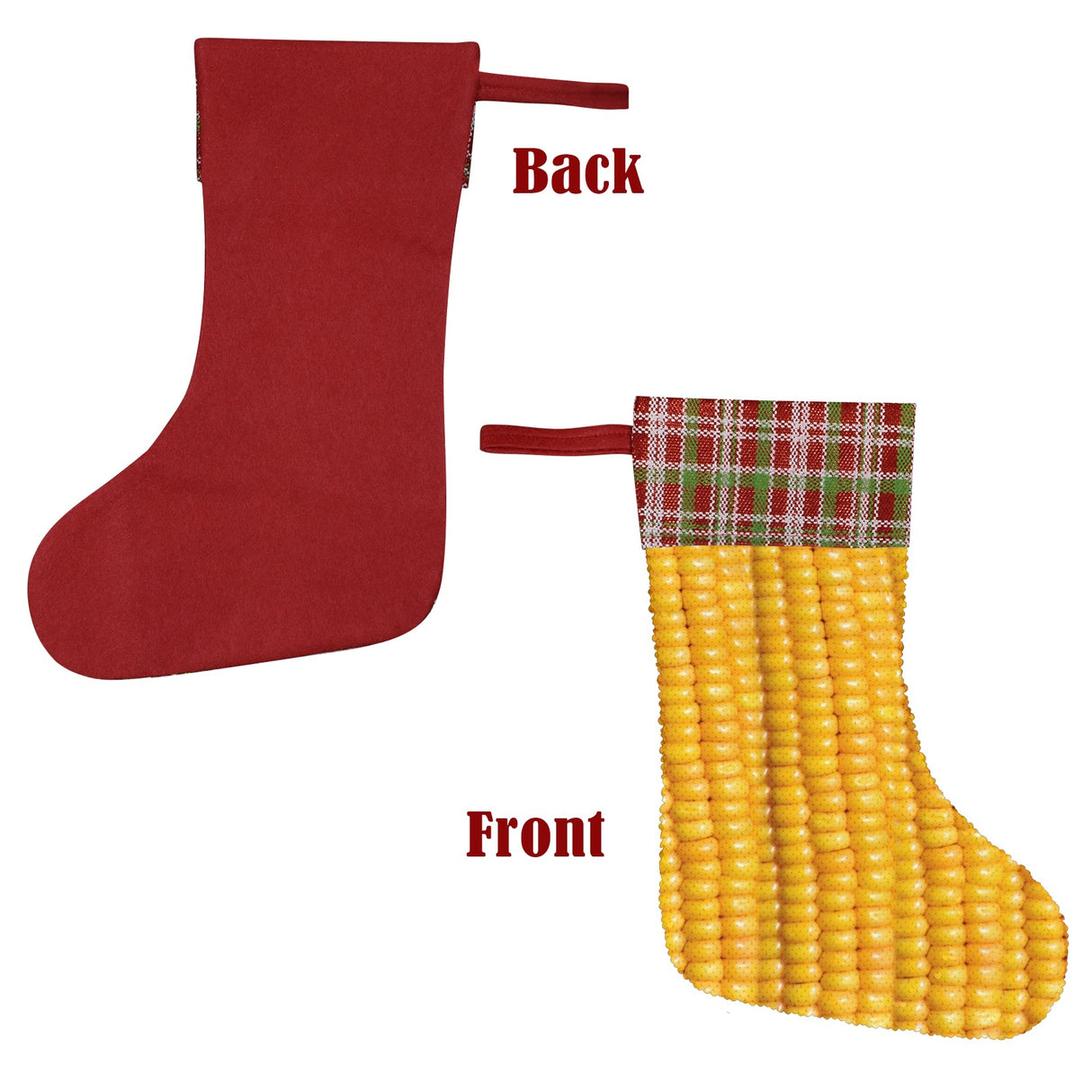 Corn Cob Christmas Stocking