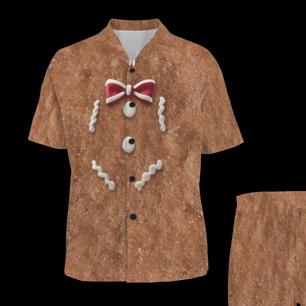 Gingerbread Man Halloween Christmas Costume Pajama Set