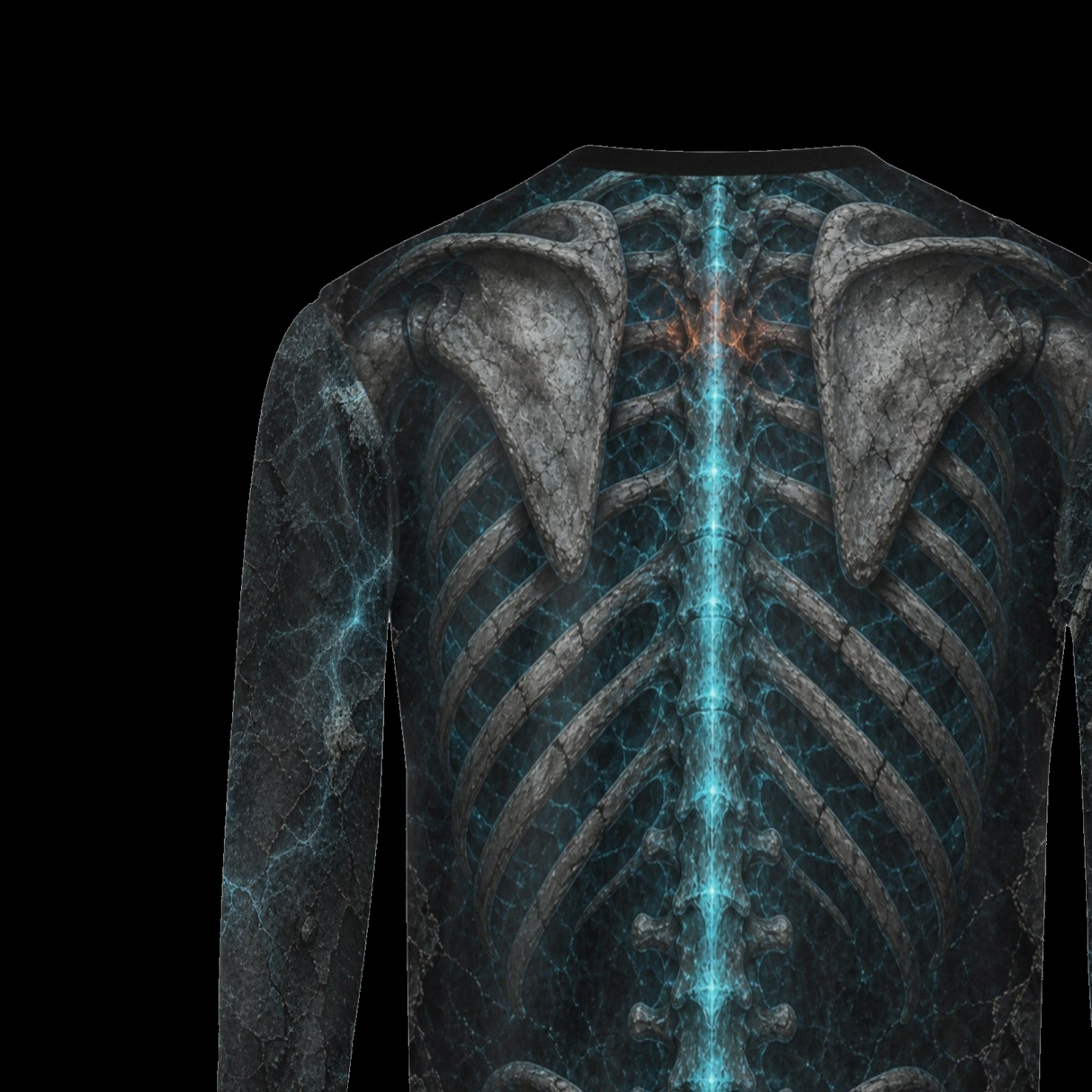 Glowing Skeleton Heart Halloween Costume Sweatshirt