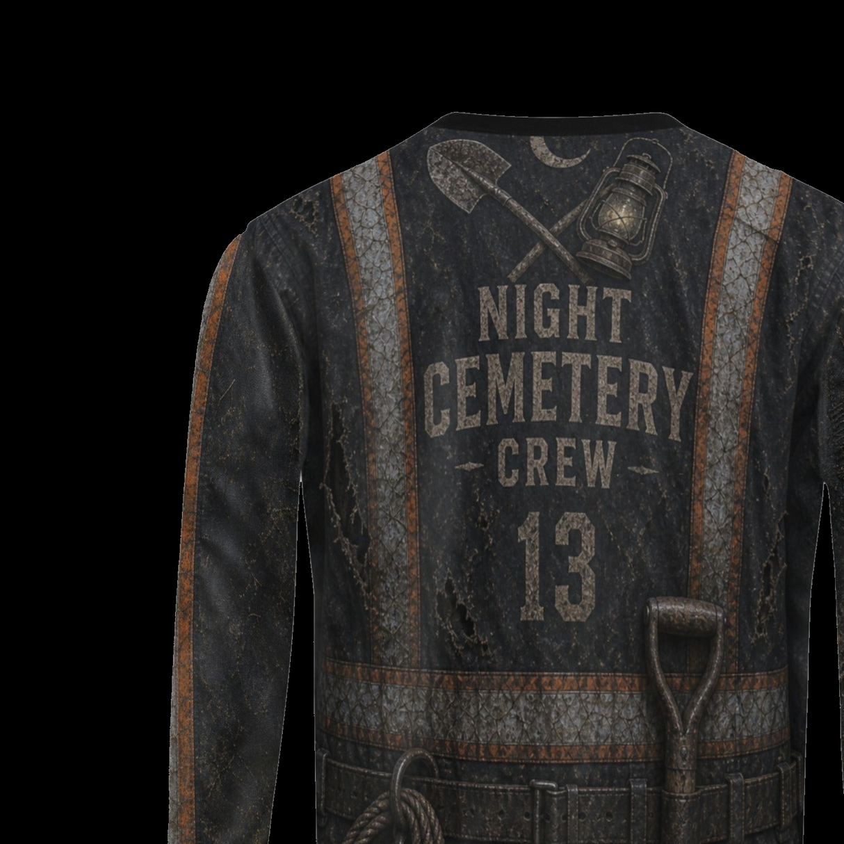 Graveyard Shift Cemetery Worker Halloween Sweatshirt