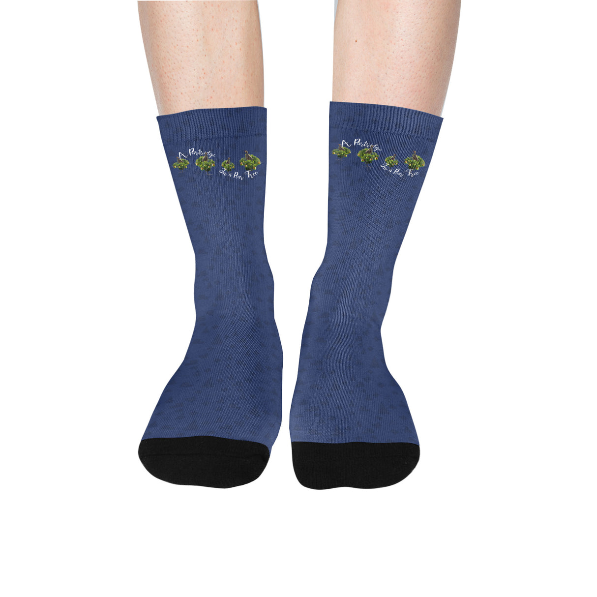 Partridge Pear Tree Christmas Socks