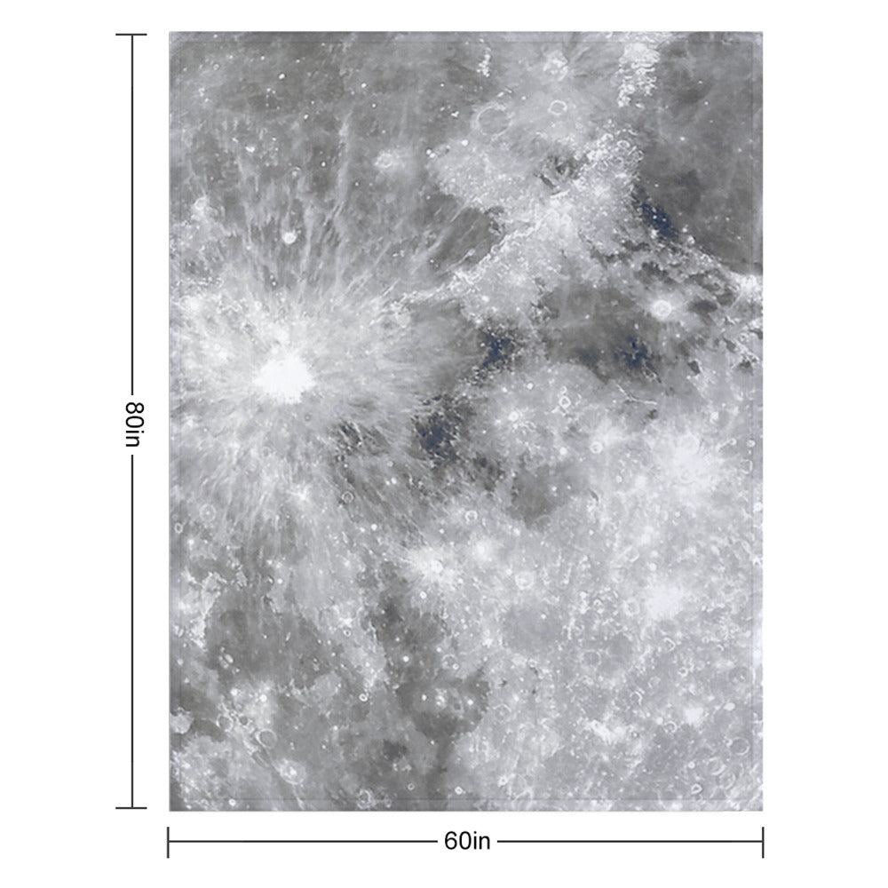Moon Surface Throw Blanket