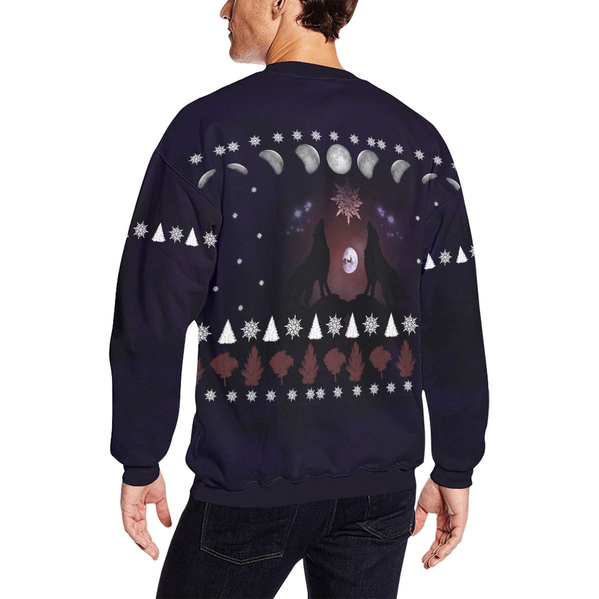 Wolf Howl Ugly Christmas Sweater