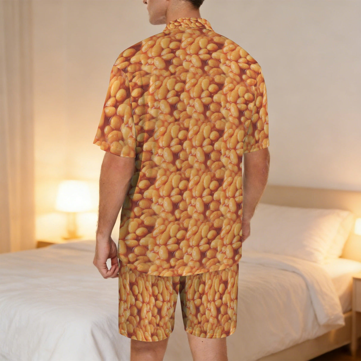 Baked Beans Pajamas for Men back view