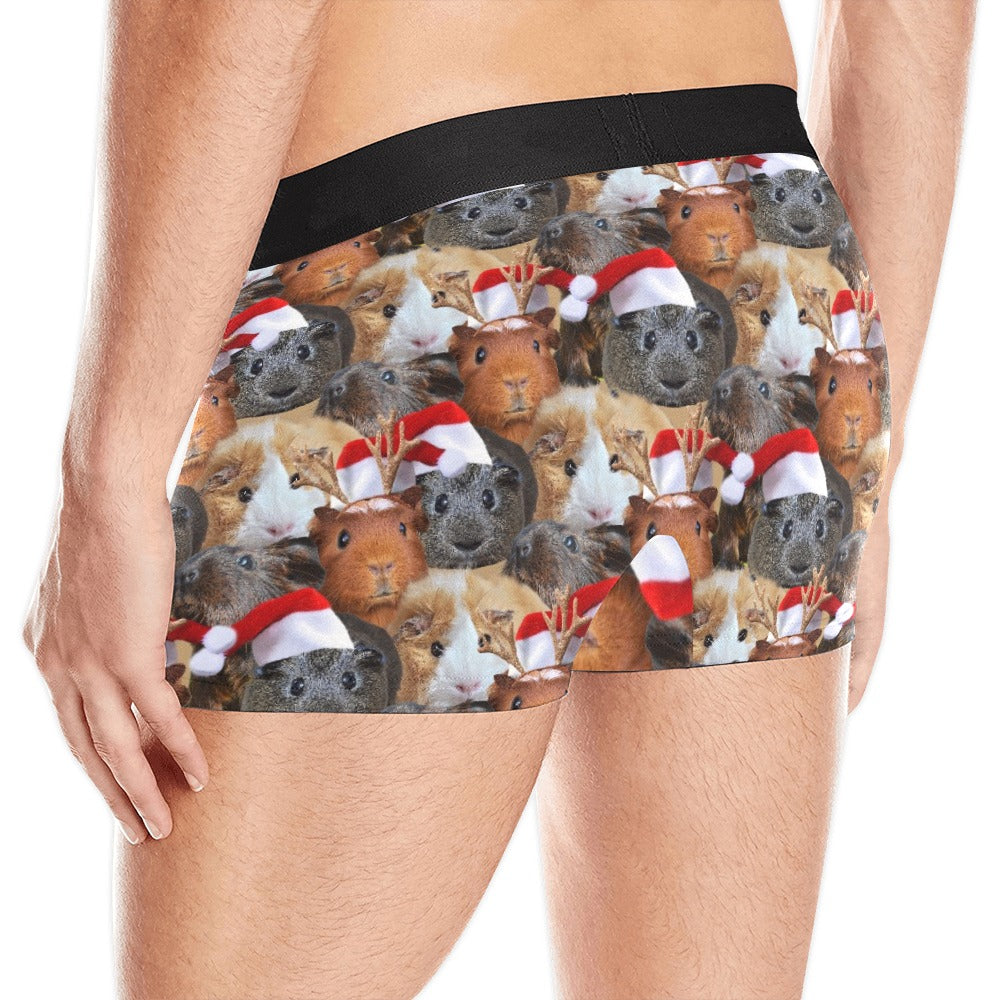 Christmas Guinea Pig Boxer Brief Boxers