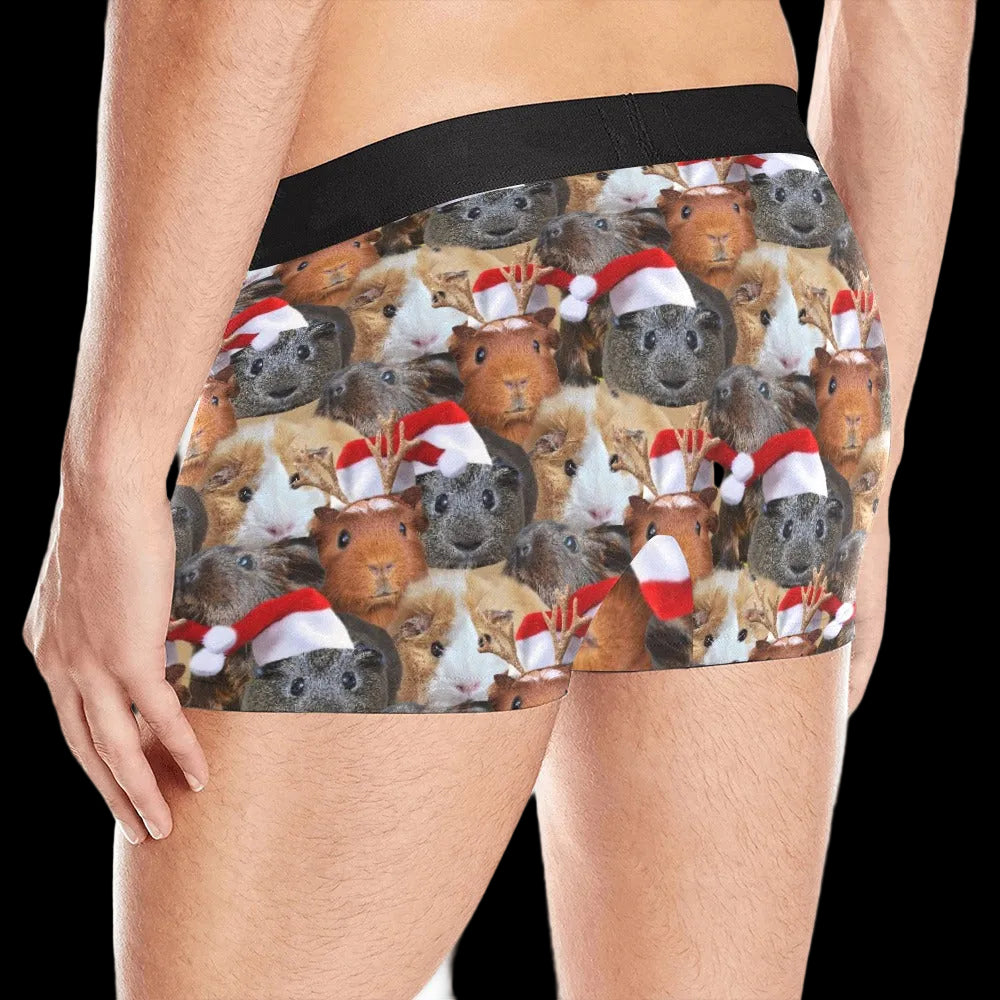 Christmas Guinea Pig Boxer Brief Boxers