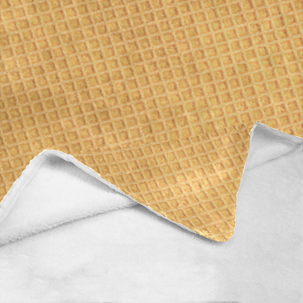 Waffle Cone Throw Blanket