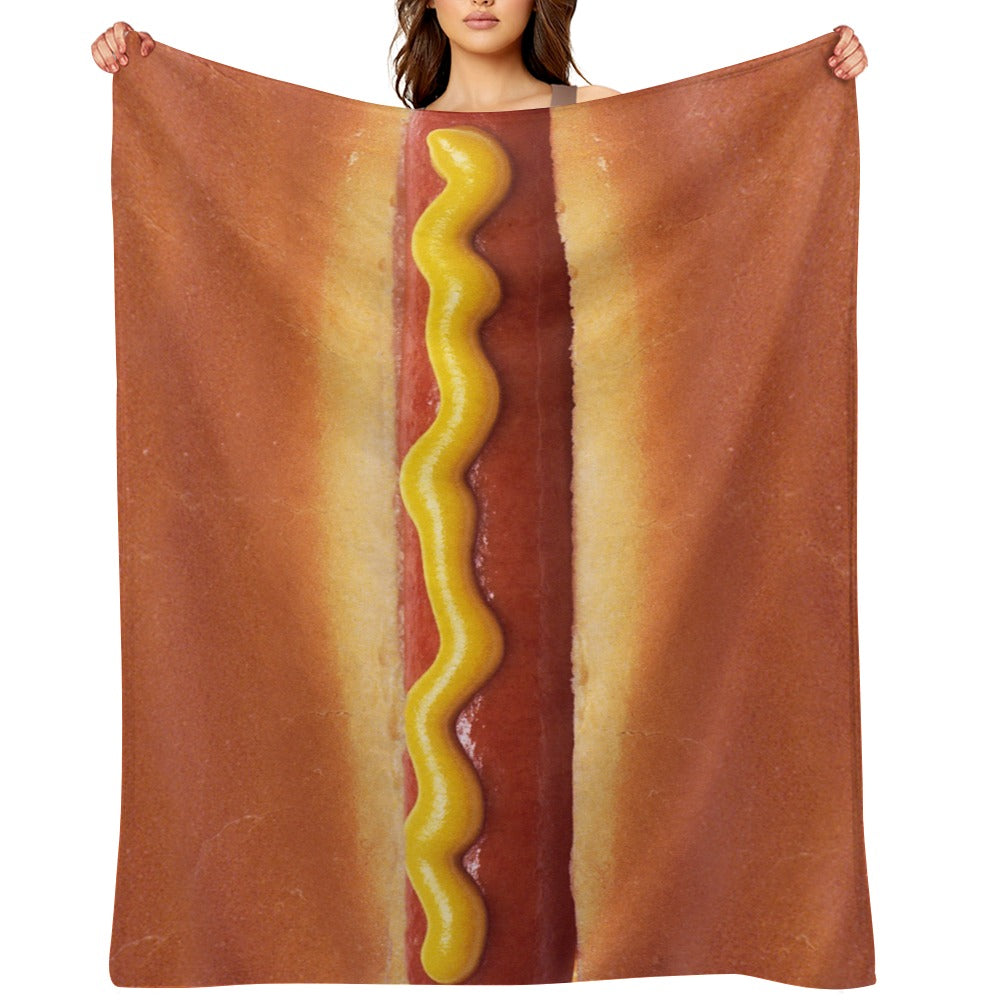 Hot Dog Throw Blanket