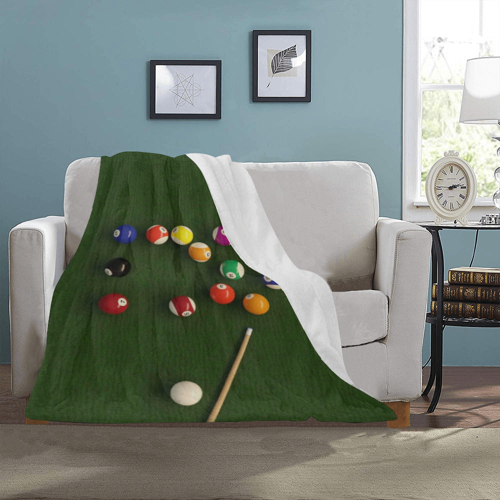 Snooker Billiards Throw Blanket