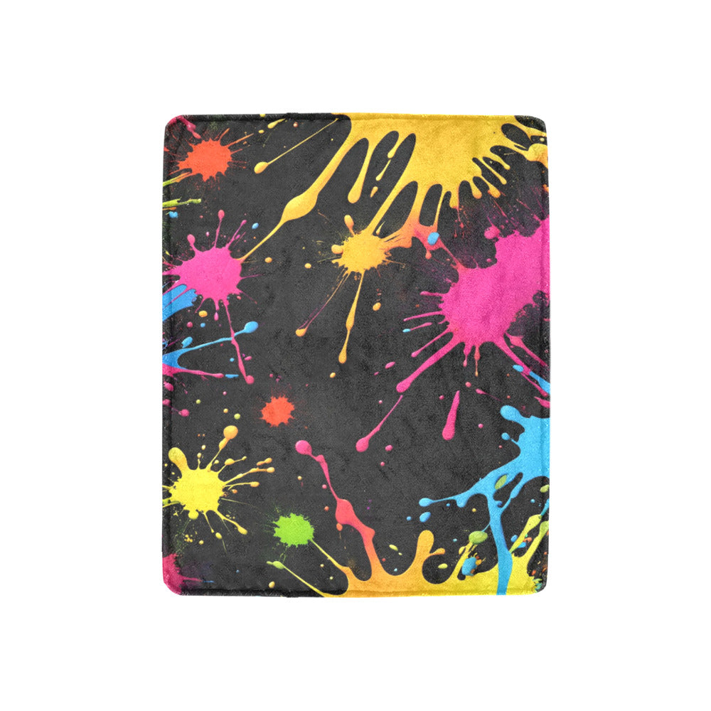 Paint Splatter Throw Blanket