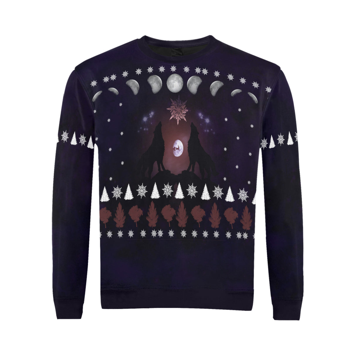 Wolf Howl Ugly Christmas Sweater