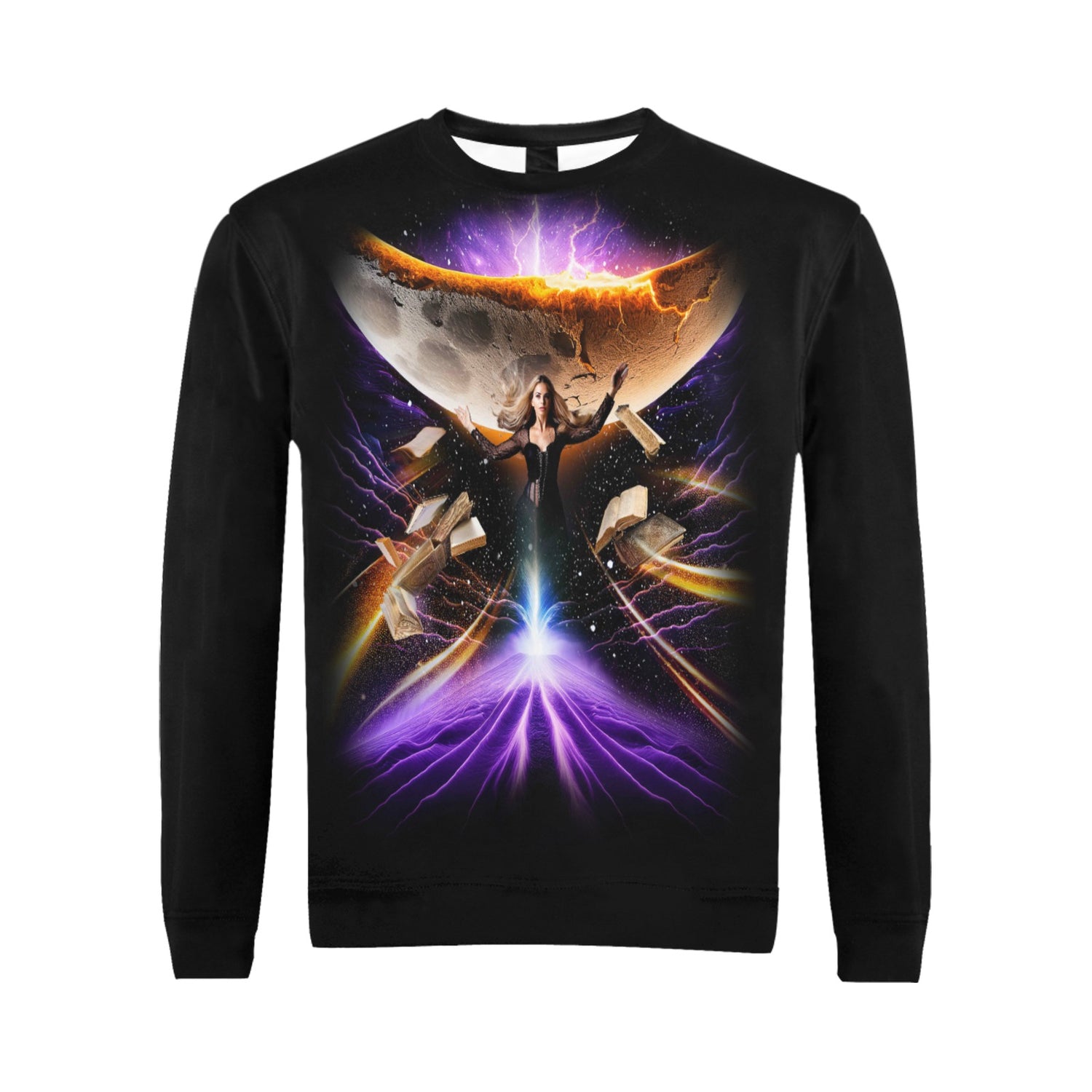 Witch Sorceress and Cresent Moon Sweater