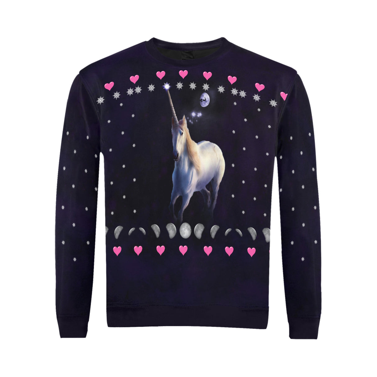 Unicorn Moon Ugly Christmas Sweater