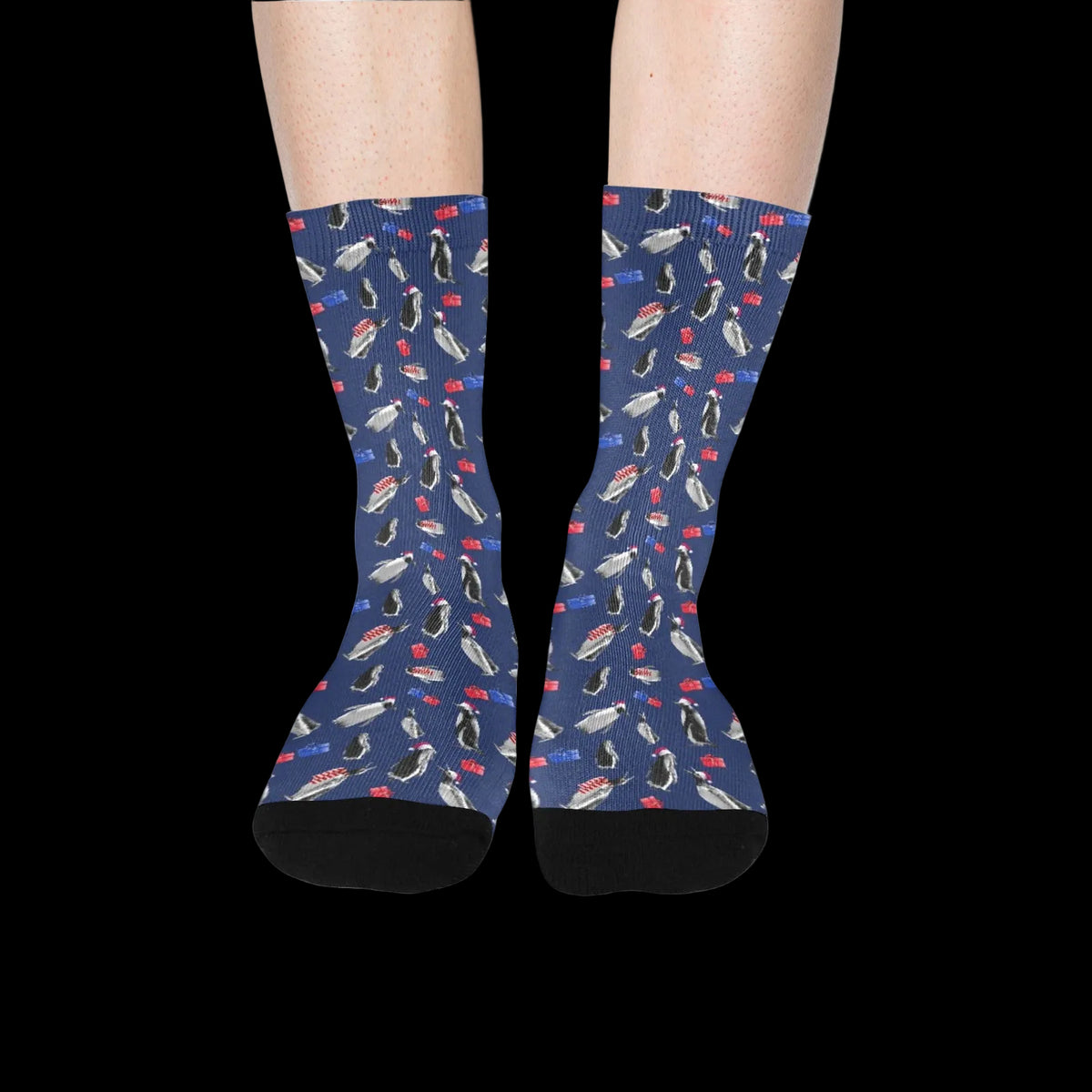 Christmas Penguin Socks