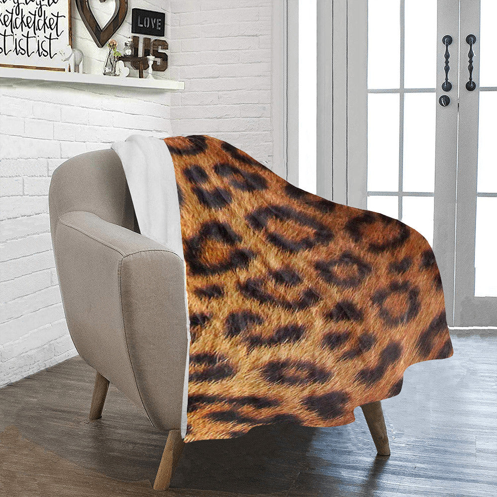 Leopard Print Throw Blanket