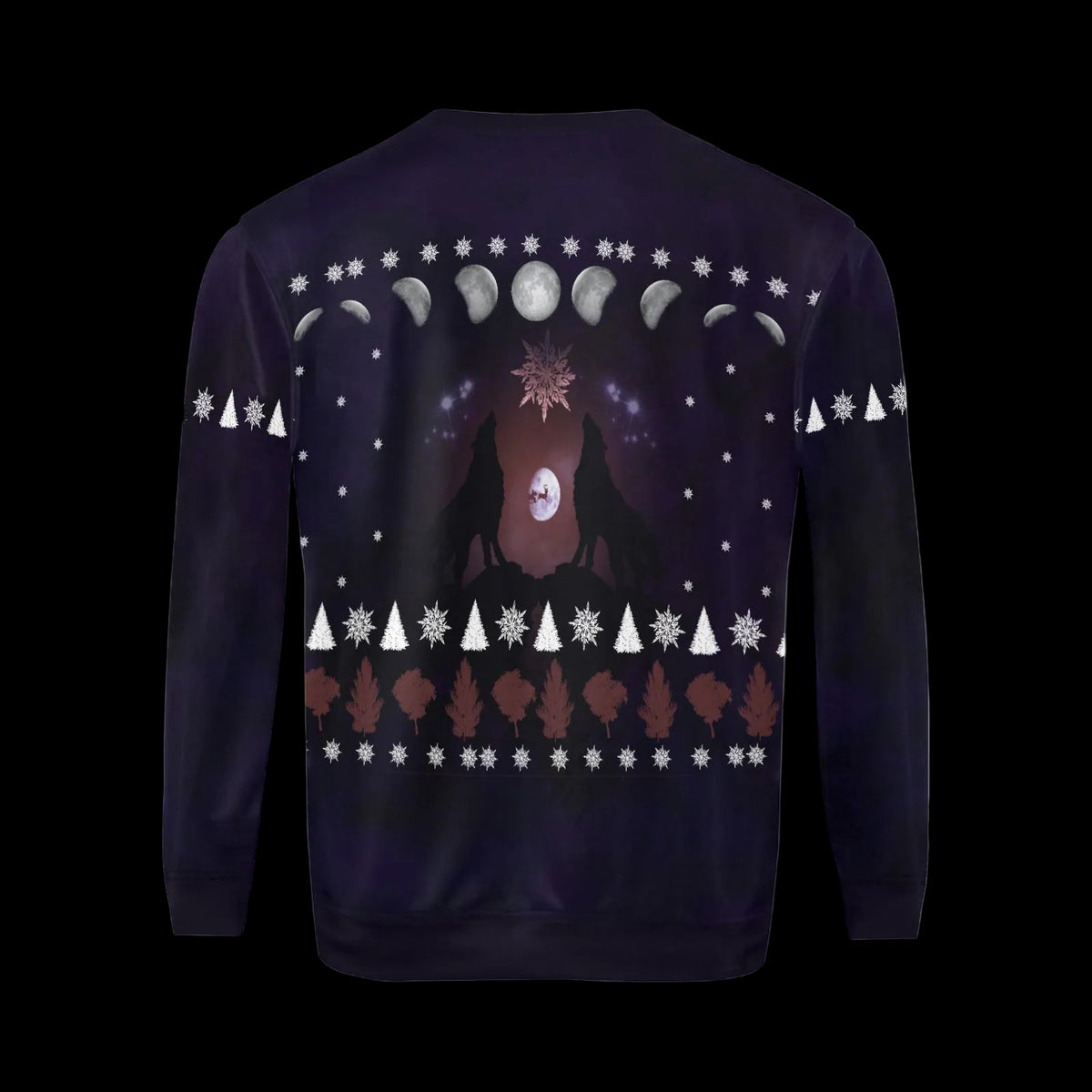 Wolf Howl Ugly Christmas Sweater
