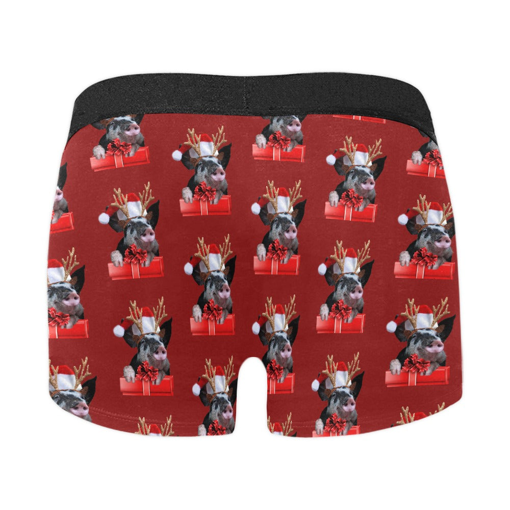 Christmas Pig Santa Boxer Brief Boxers