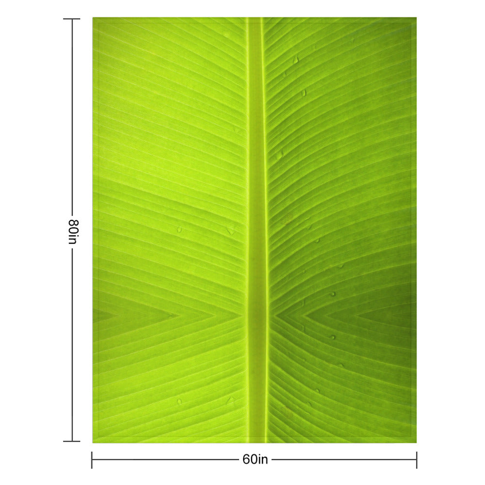 Banana Leaf Throw Blanket