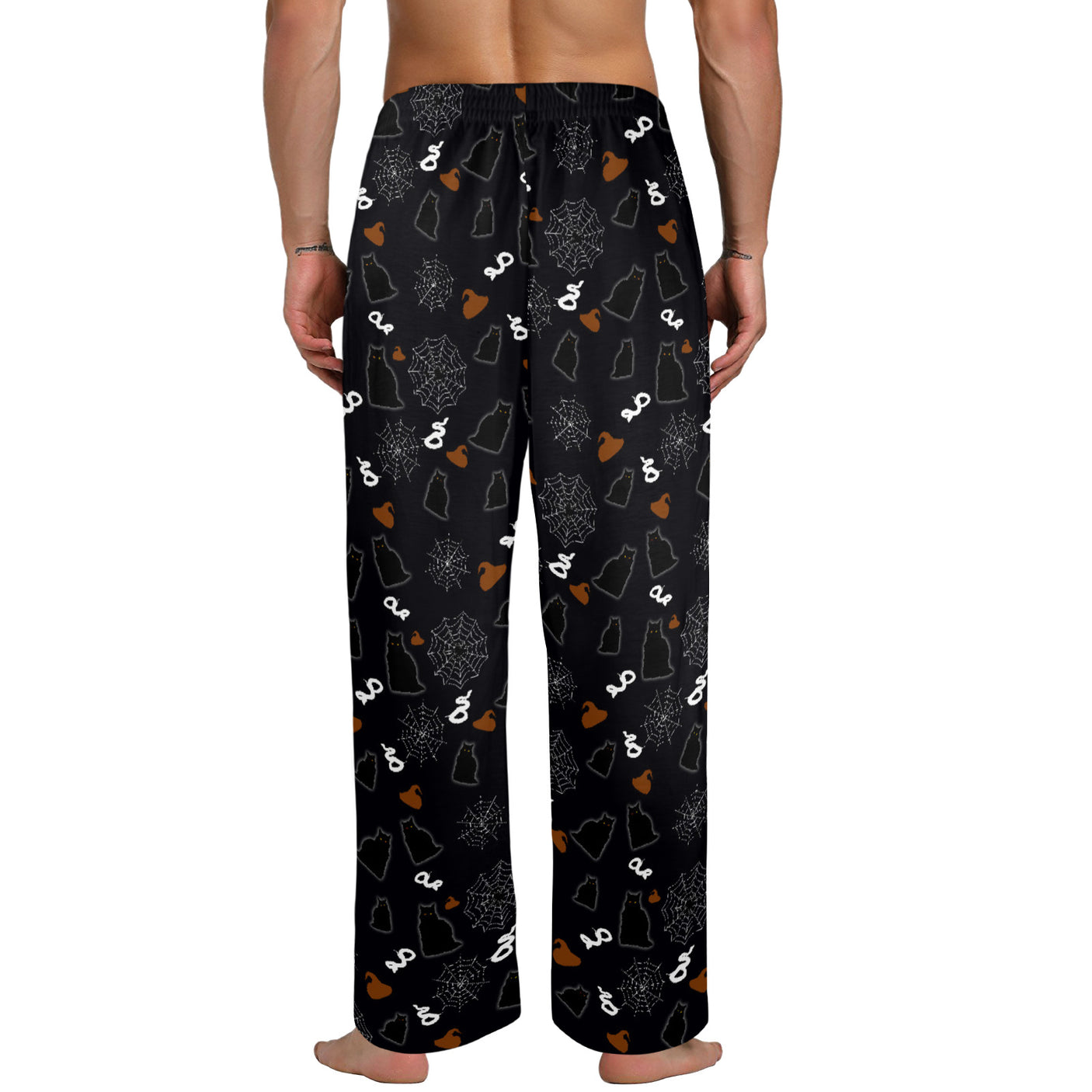 Black Cat Snake Spider Halloween Pajamas