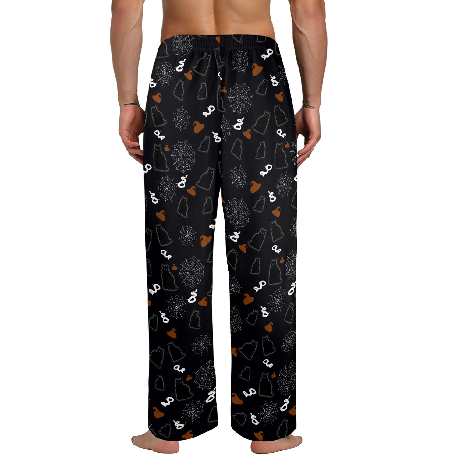 Black Cat Snake Spider Halloween Pajamas