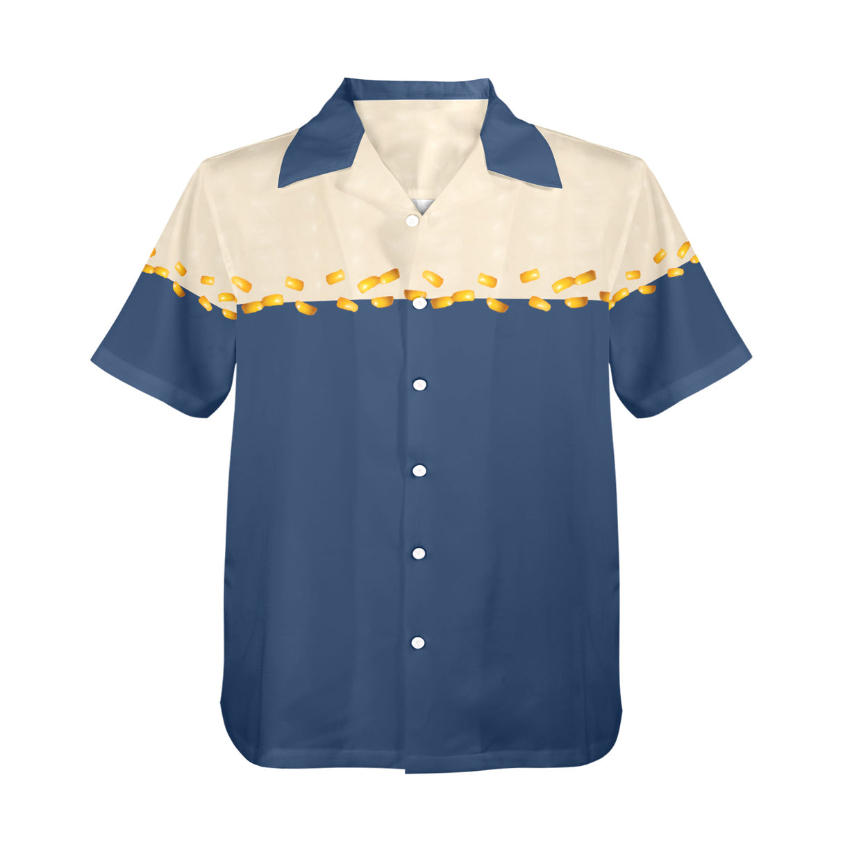 Corn Cob Hawaiian Shirt - Funny Farm Food Button-Up