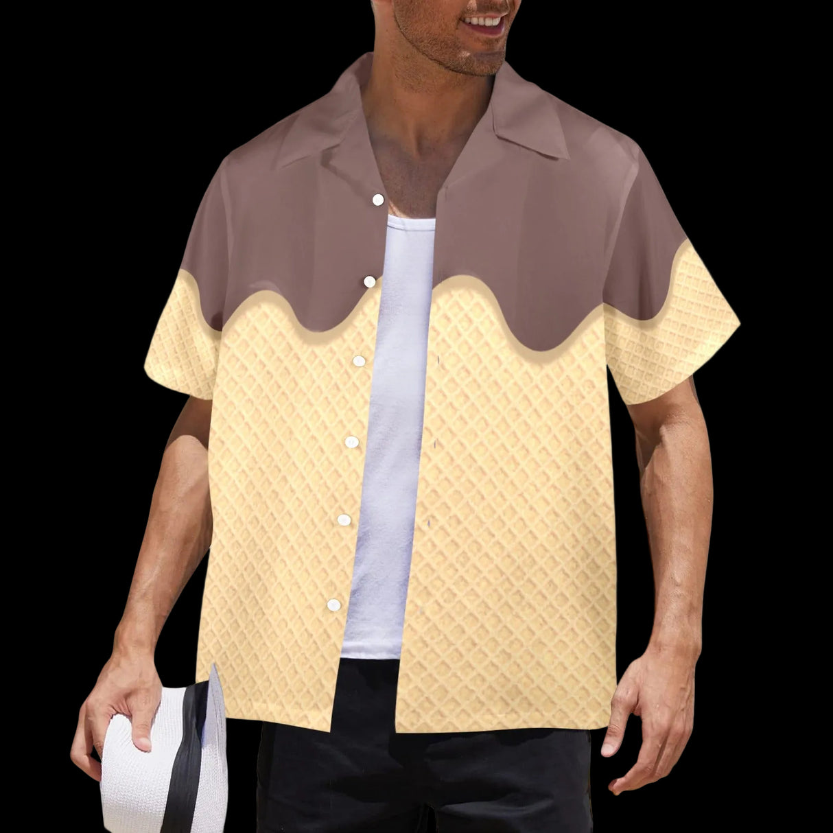 Ice Cream Hawaiian Shirt - Sweet Vacation Food Gift