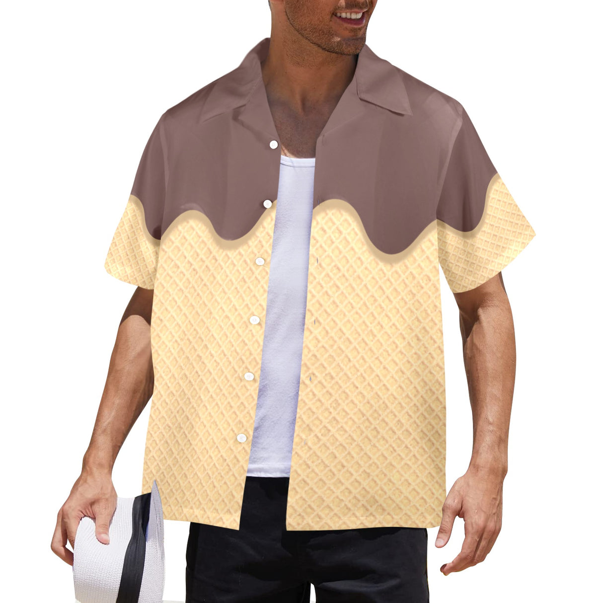 Ice Cream Hawaiian Shirt - Sweet Vacation Food Gift