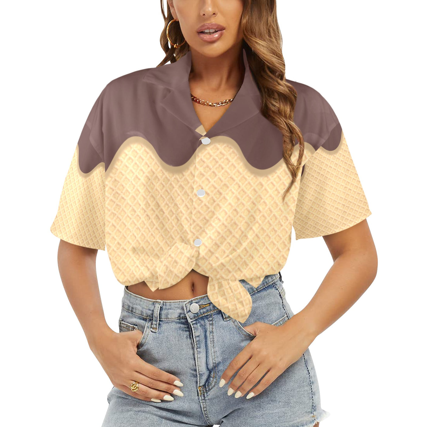 Ice Cream Women's Hawaiian Shirt