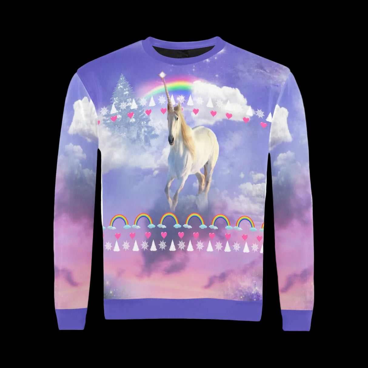 Rainbow Unicorn Ugly Christmas Sweater