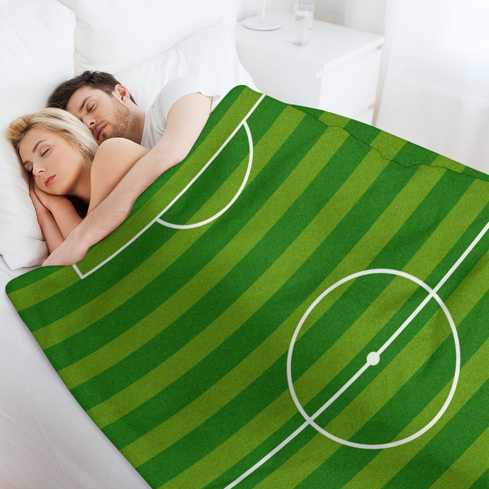 Football Field Throw Blanket