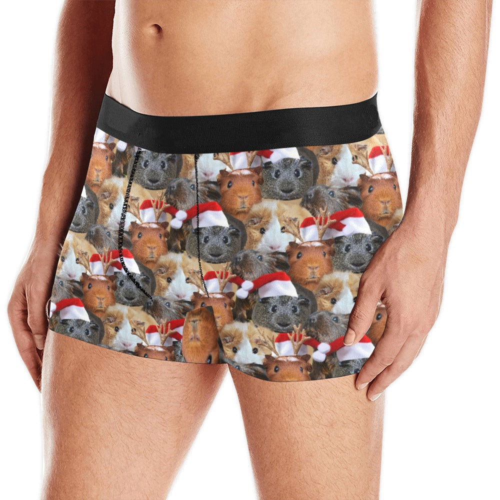 Christmas Guinea Pig Boxer Brief Boxers