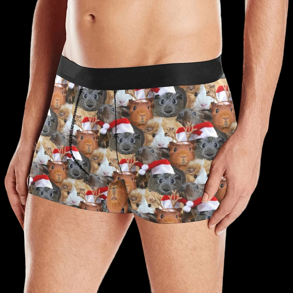 Christmas Guinea Pig Boxer Brief Boxers