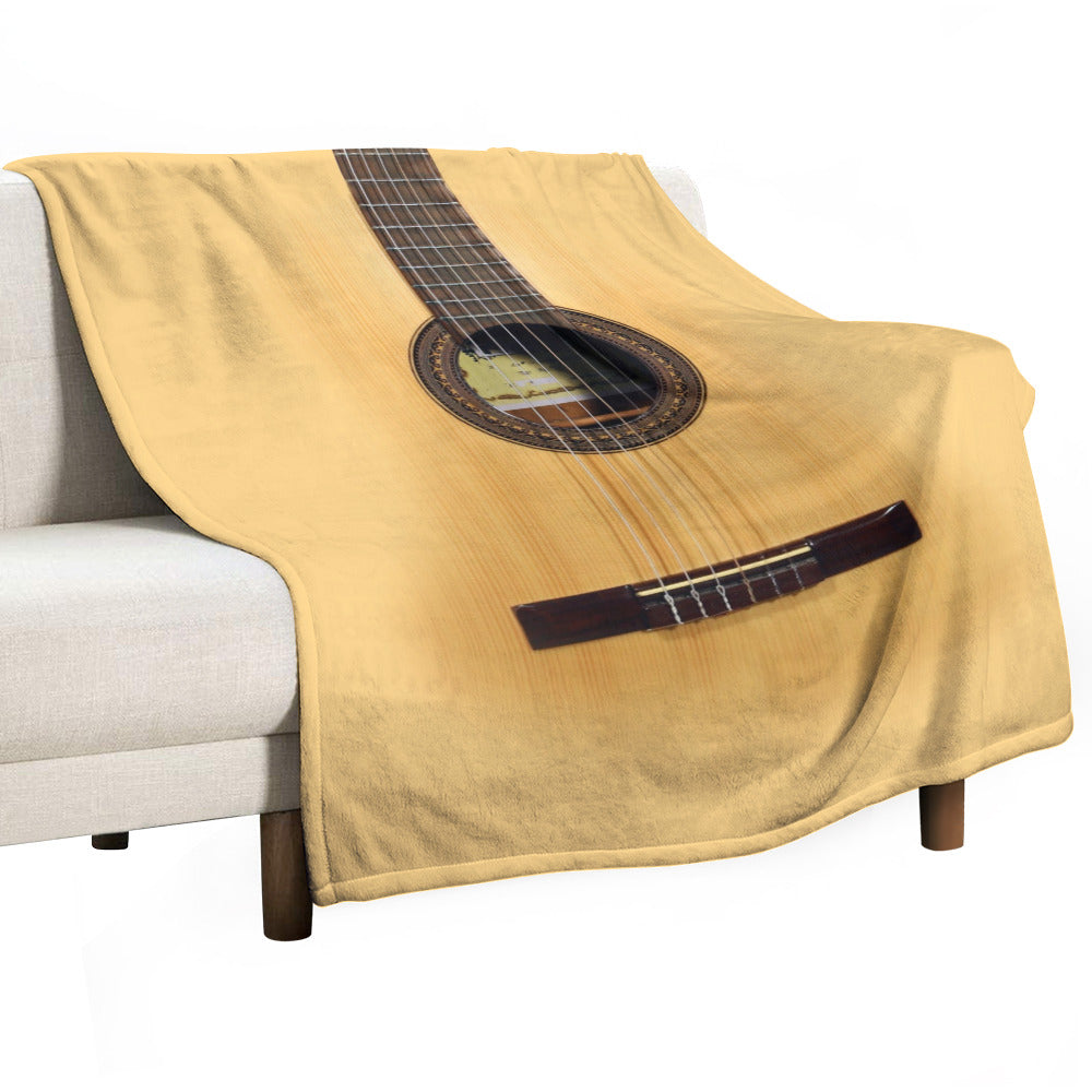 Acoustic Guitar Throw Blanket