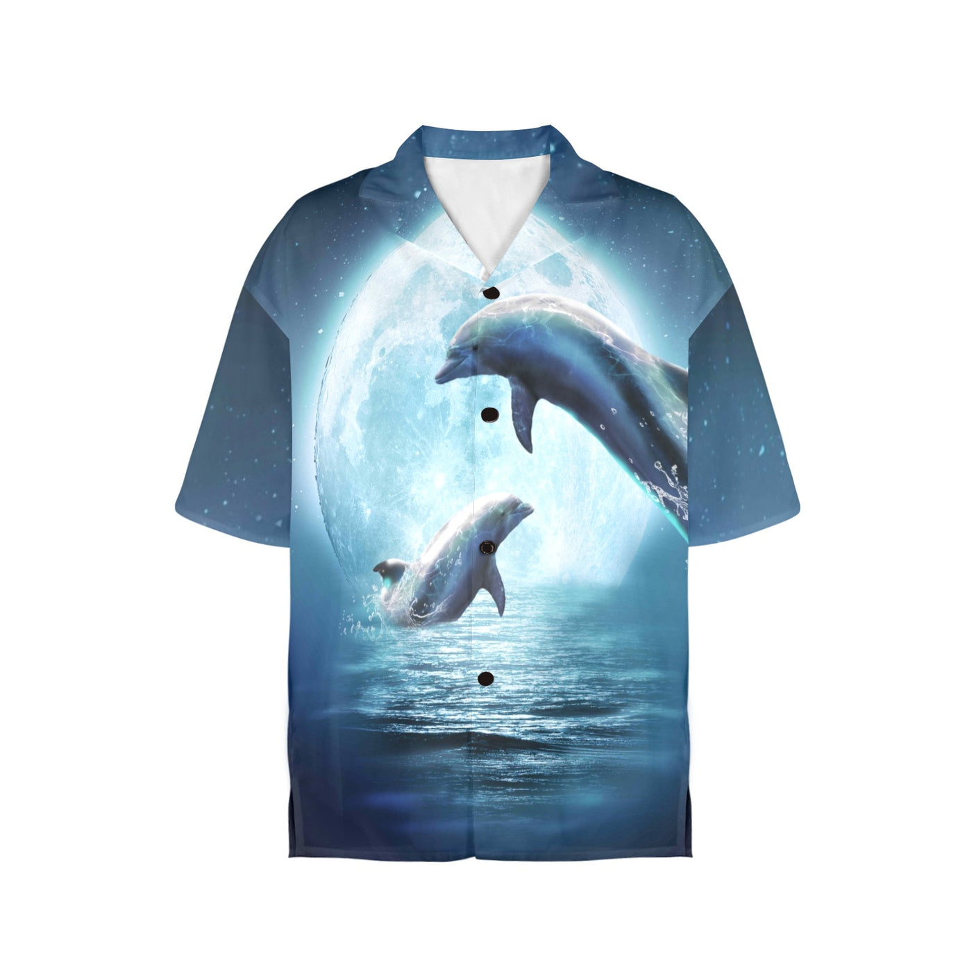 Moon Dolphin Women's Hawaiian Shirt