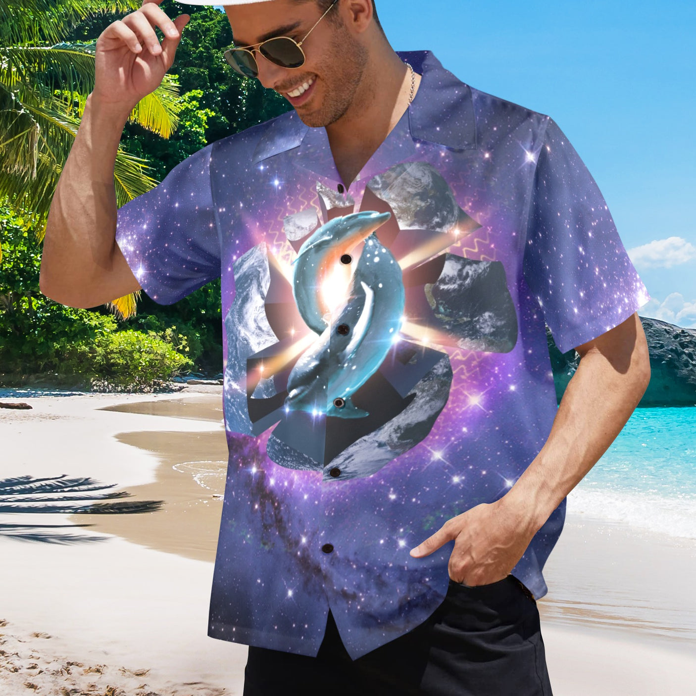 Yin Yang Dolphin Hawaiian Shirt
