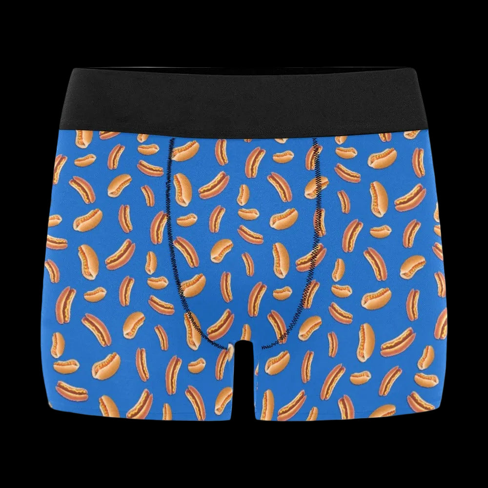 Hot Dog Boxer Briefs - Funny Food Underwear Gift
