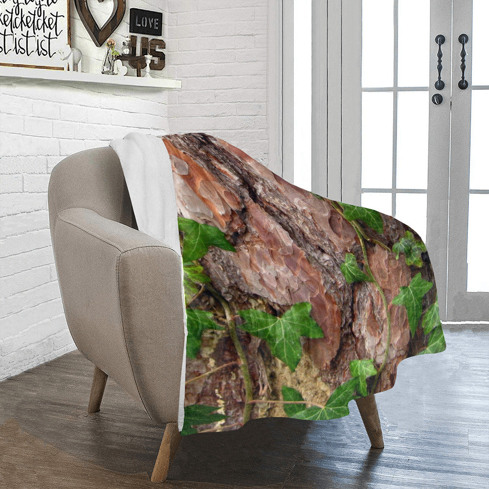 Tree Bark Throw Blanket
