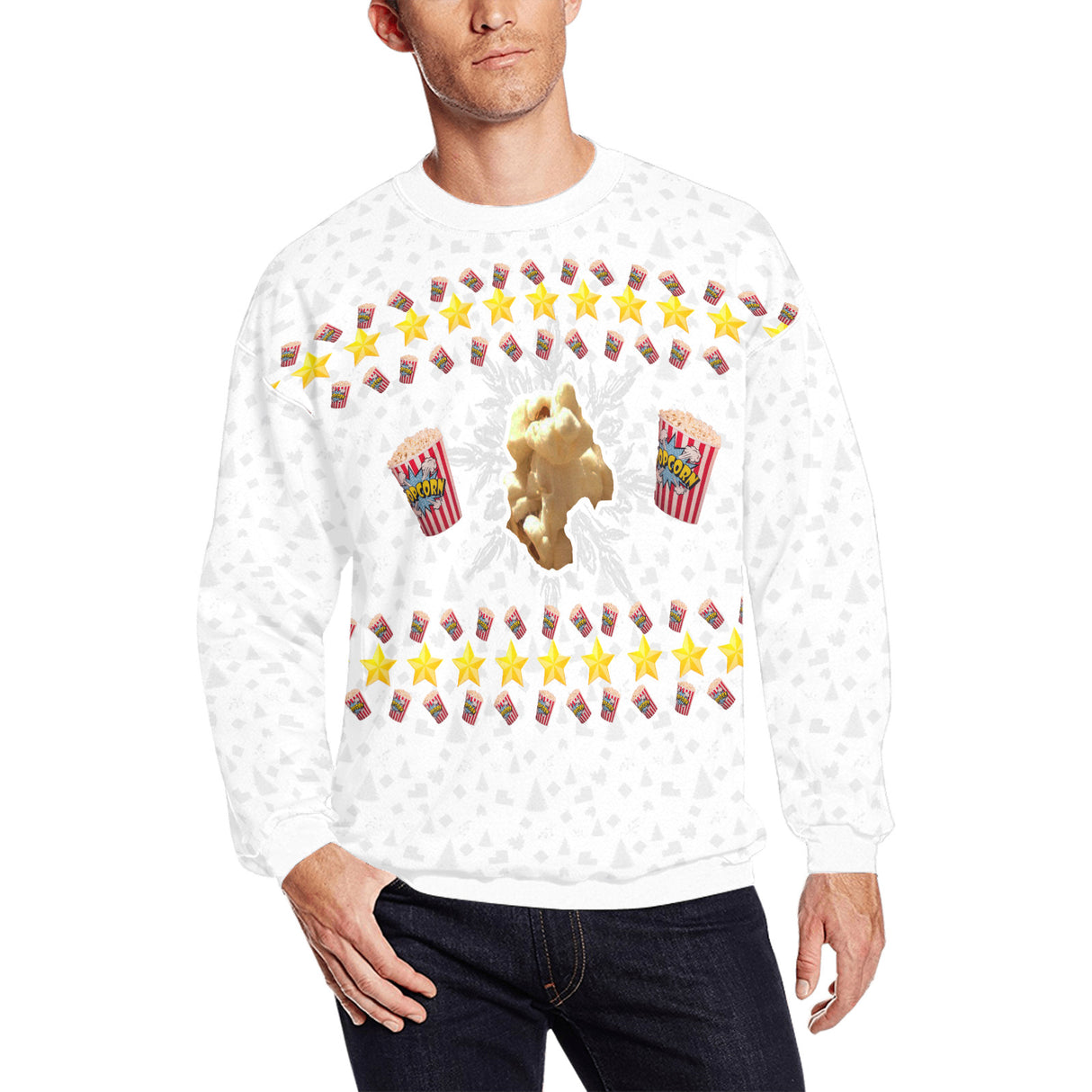Popcorn Ugly Christmas Sweater