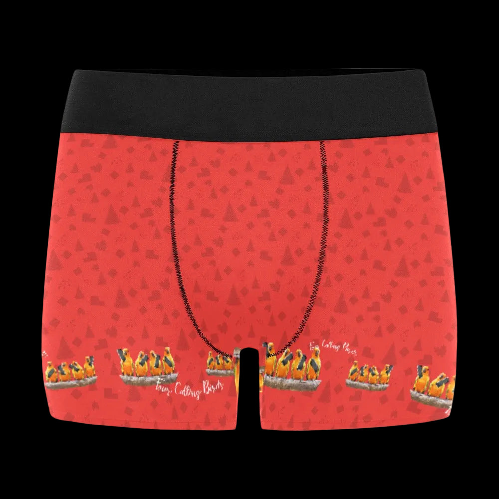 Calling Birds Christmas Boxer Brief Boxers