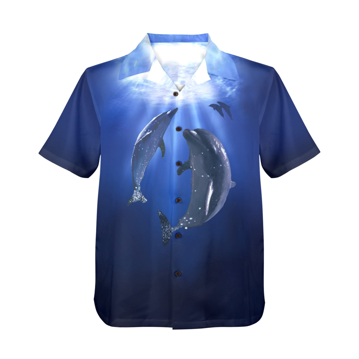 Deep Sea Dolphin Hawaiian Shirt