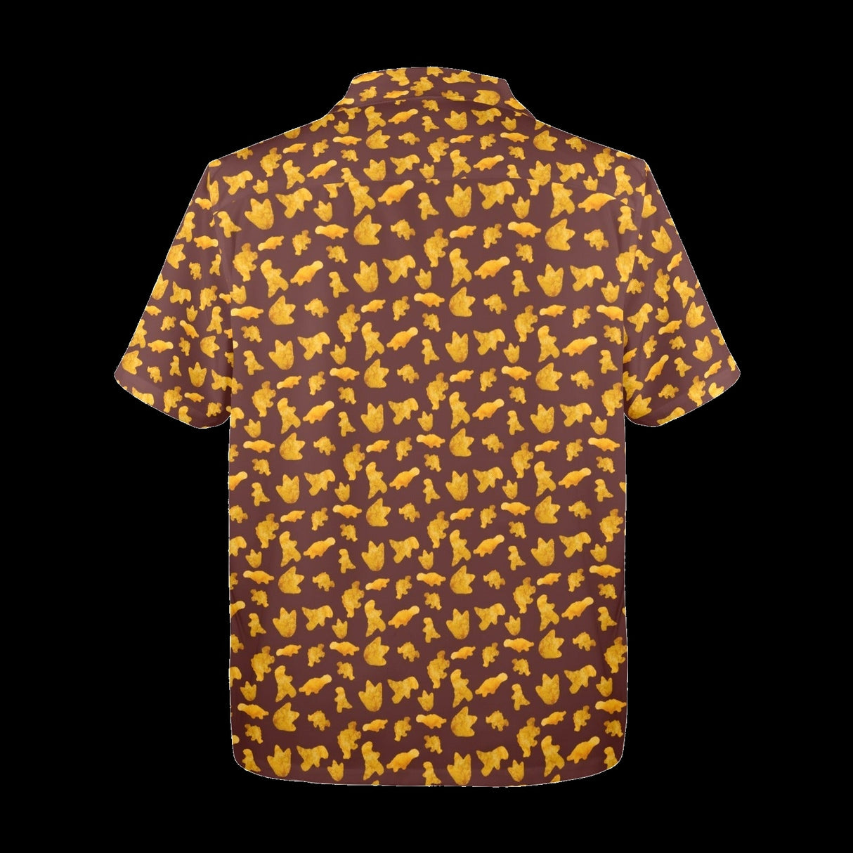Dinosaur Chicken Nuggets Hawaiian Shirt detail product view