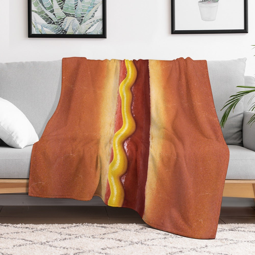 Hot Dog Throw Blanket