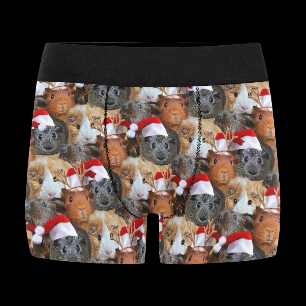 Christmas Guinea Pig Boxer Brief Boxers