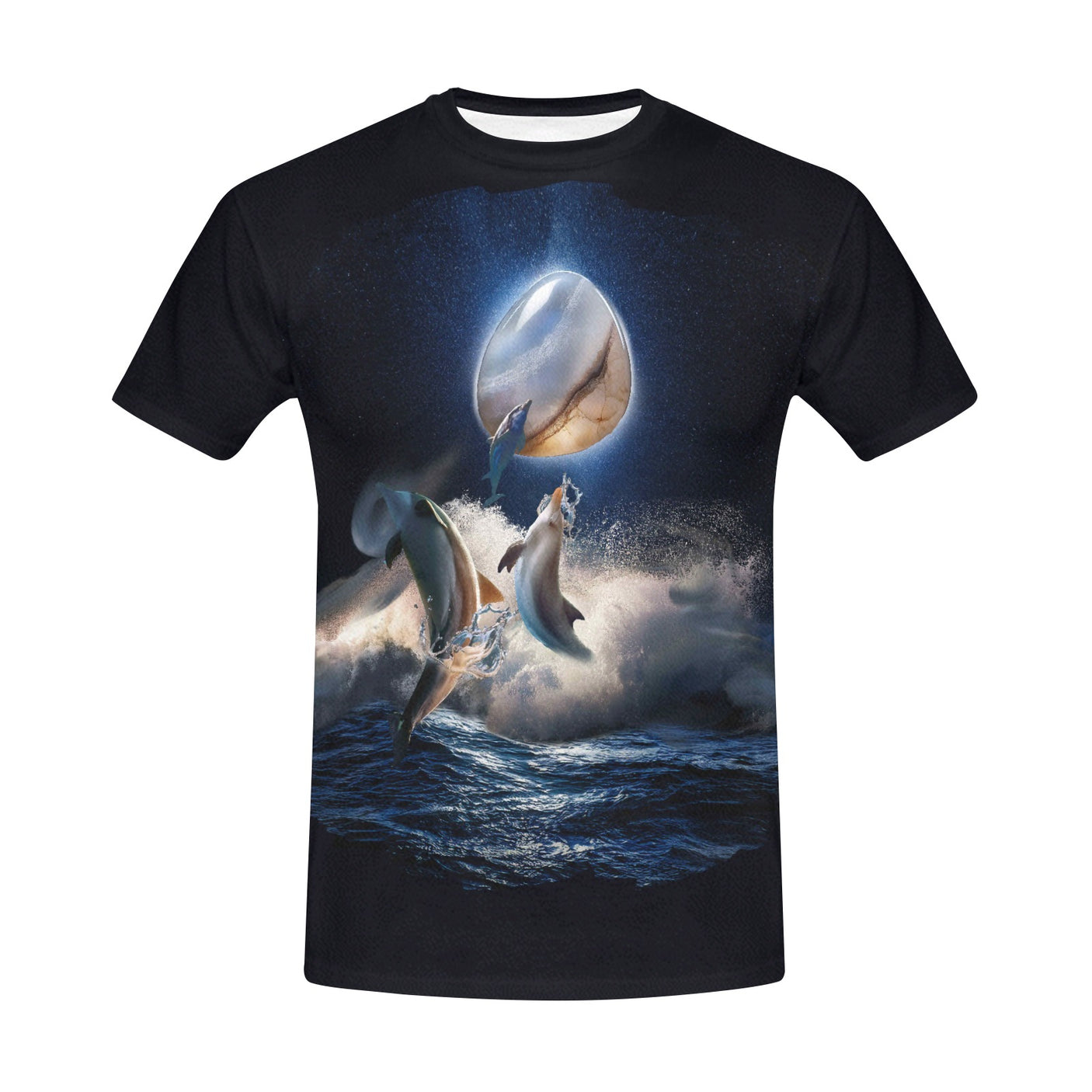 Night Dolphin AOP Shirt | Gemstone Dolphins T-Shirt