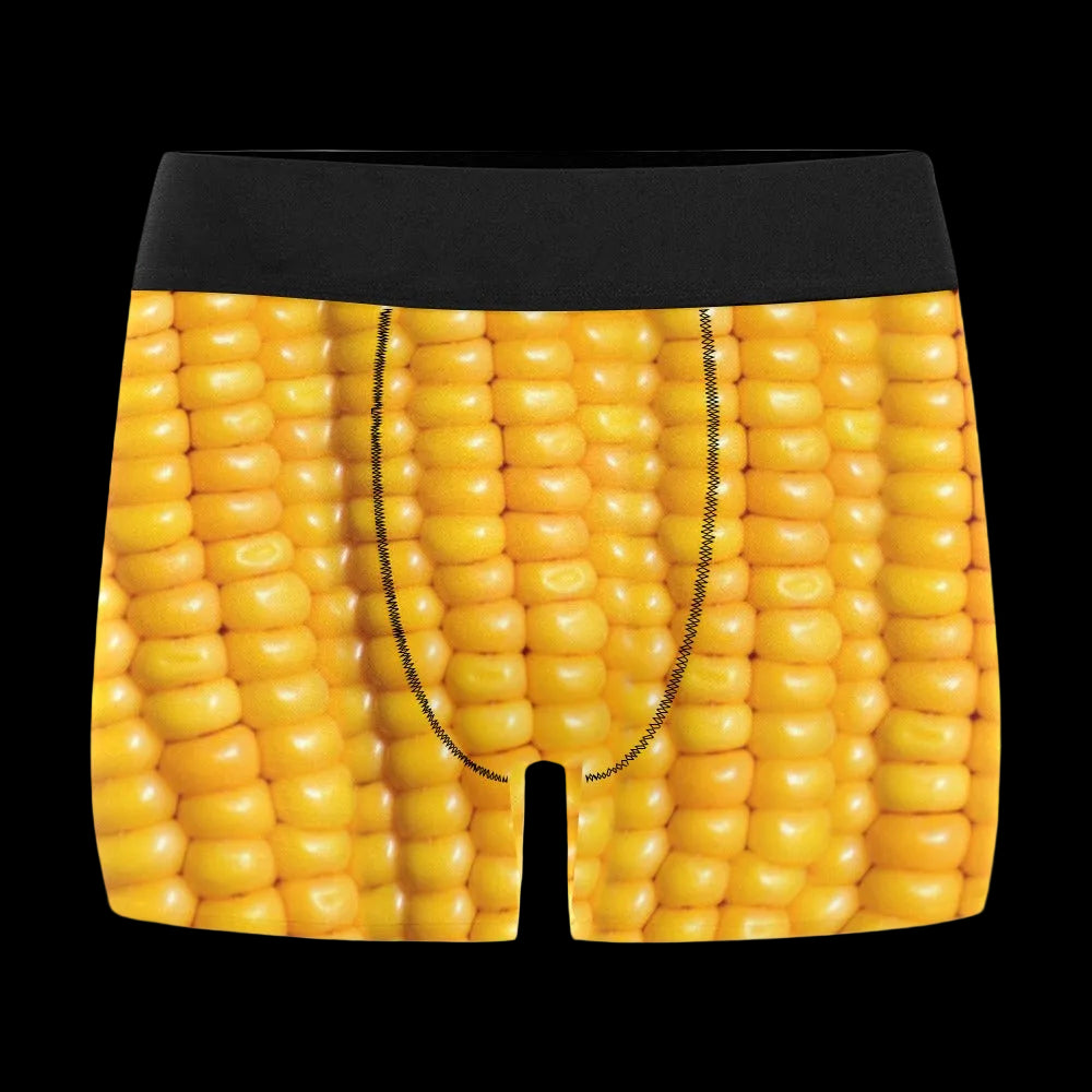 Corn Cob Boxer Briefs - Funny Food Underwear Gift